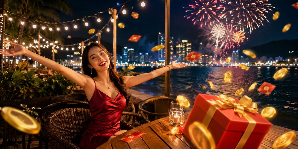 Người dùng tại Quy Nhơn nhận thưởng và kiểm tra kết quả cá cược thể thao qua điện thoại bên cà phê